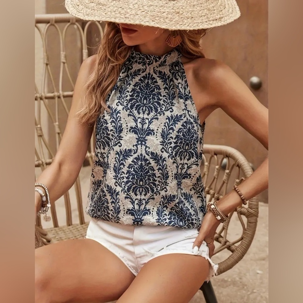 NIP-Ethnic floral print top